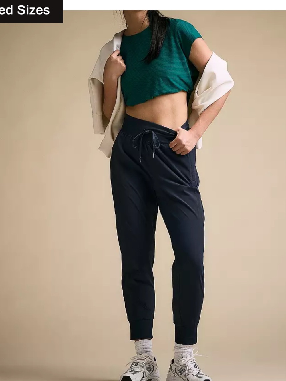 Calia Navy Jogger Pants - Comfortable Drawstring Waist